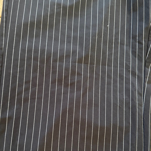 ALO Yoga Navy Pinstripe Wide-Leg Pants - Picture 3 of 5